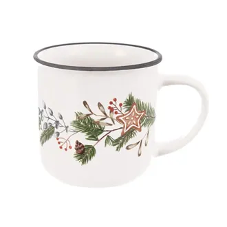 Ceramic mug Christmas twig 0.35 l