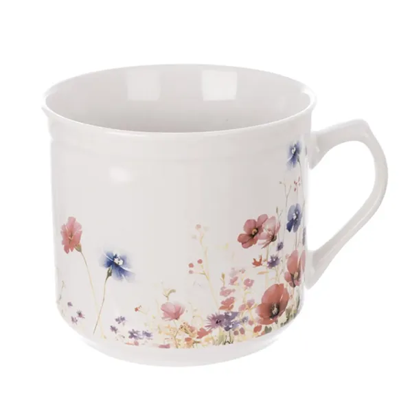 Ceramic mug with flowers 0.5 l O0639