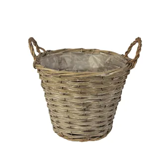 Basket with plastic grey P0241