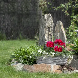 basket with plastic white 60cm P0357