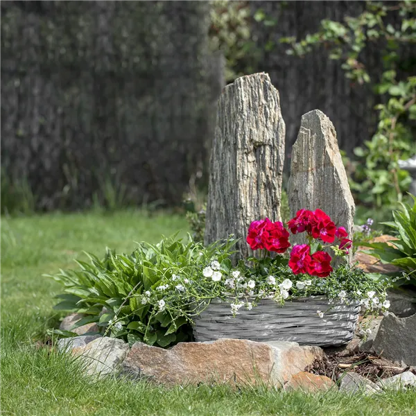 basket with plastic white 60cm P0357