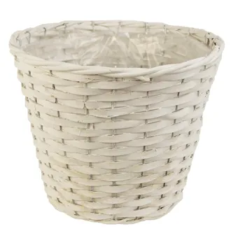Basket white large P0371/V