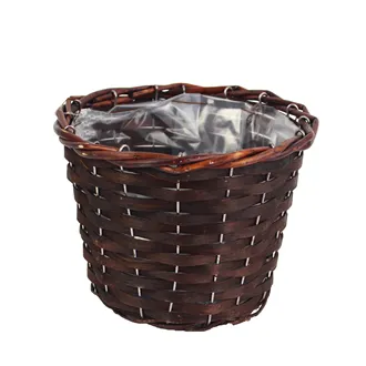 Basket with plastic brown P0510