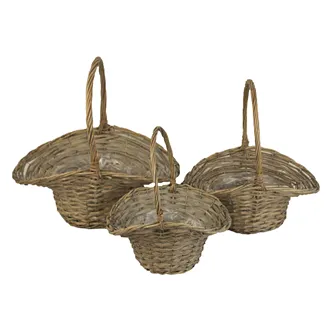 Decorative basket, Set 3pcs P0937-21