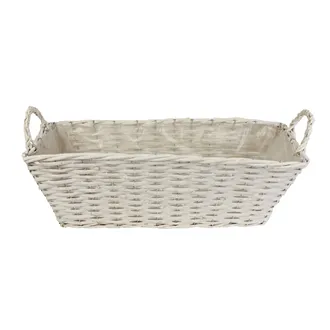 Basket white P0942-01