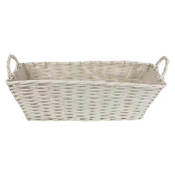 Basket white P0943-01