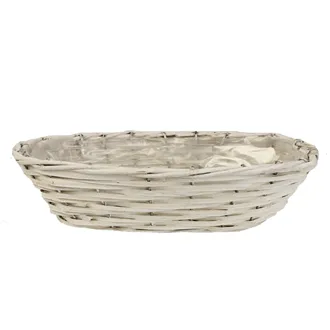 Flowerpot oval white P0990/5