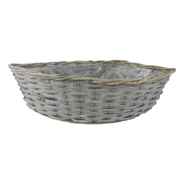 Flowerpot oval grey P0991/4