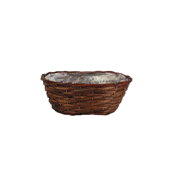 Flowerpot oval brown P0992/1