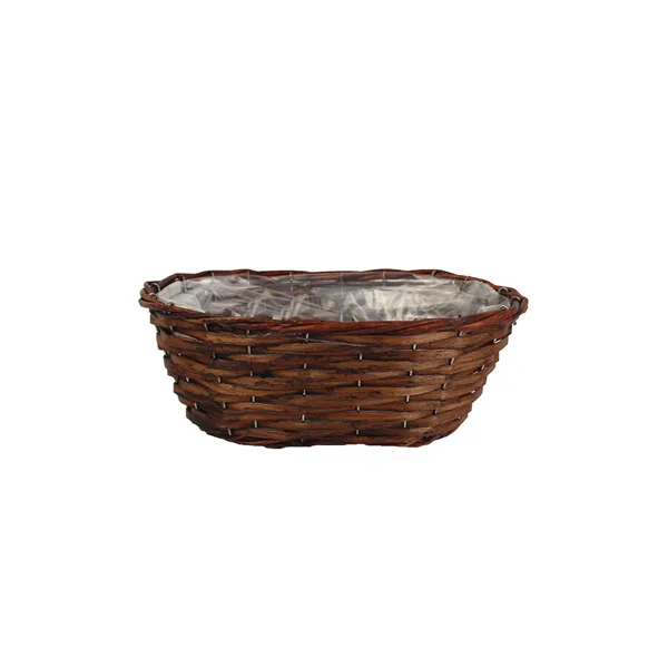 Flowerpot oval brown P0992/2