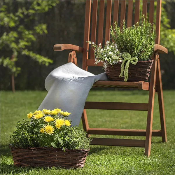 Flowerpot oval brown P0992/3