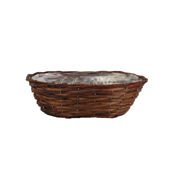 Flowerpot oval brown P0992/3