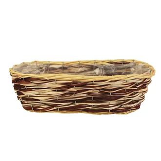 Basket oval with plastic lining P1023/3