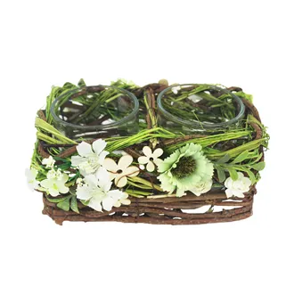 Decoration for 2 candles P1117