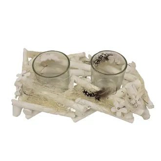 Decoration for 2 candles P1148