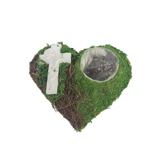 Decoration for planting - heart P1463 