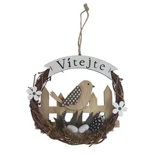 Decorative wreath - bird P1799