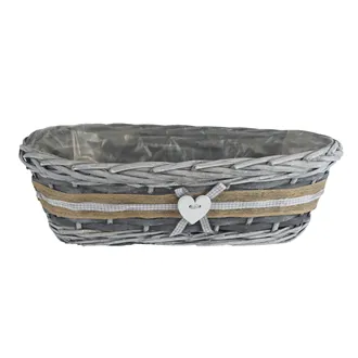 Plastic lined flower pot grey P2022/2