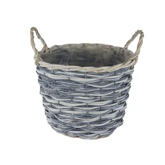 Plastic lined flower pot grey P2030/4