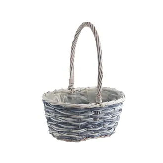 Basket oval gray P2046/S