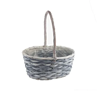 Basket oval gray P2046/V