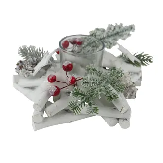 Christmas candlestick for one candle P2288