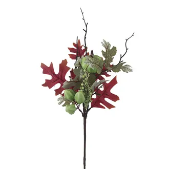Decorative branch with pumpkin P2328