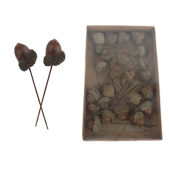 Acorn Garden Stake, 24 pcs P2466