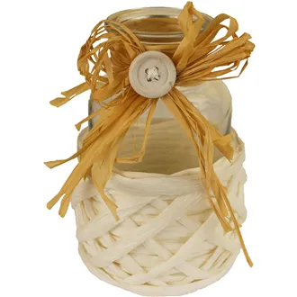 Vase with white decoration S0020