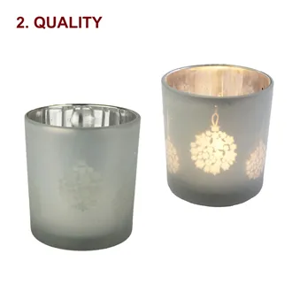 Glass candlestick white S0028 II. Quality