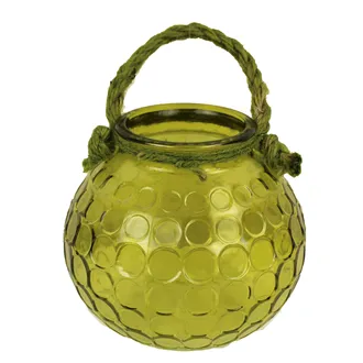 Glass decoration green small S0073/M