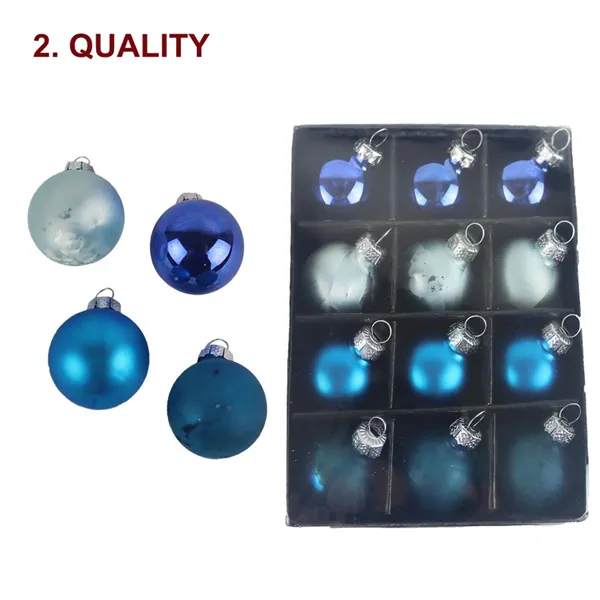 Christmas decoration, 12 pcs, 2. quality S0354-13