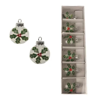 Christmas decoration, 6 pcs S0358