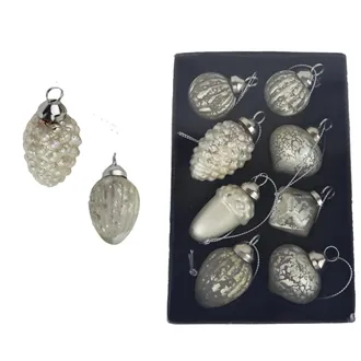 Christmas ornament, set 8 pcs S0411