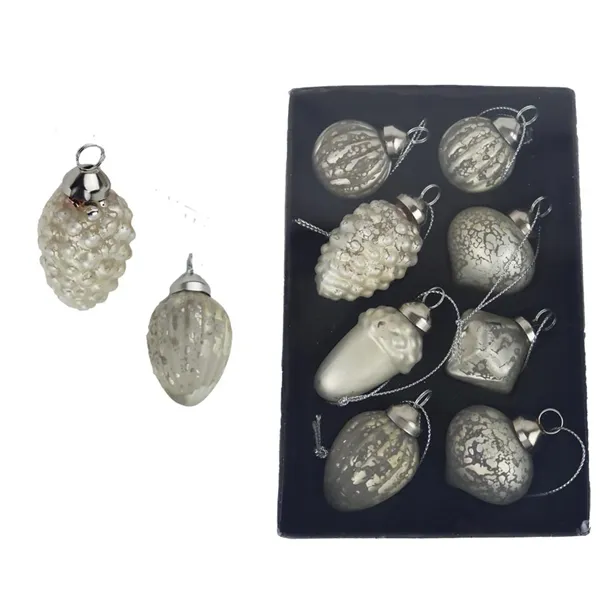 Christmas ornament, set 8 pcs S0411