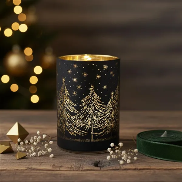 Decorative candle holder with LED S0478