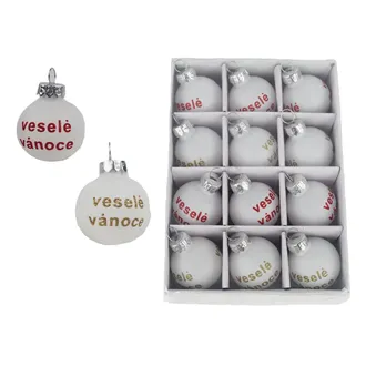 Christmas ornament 12 pcs, S0519