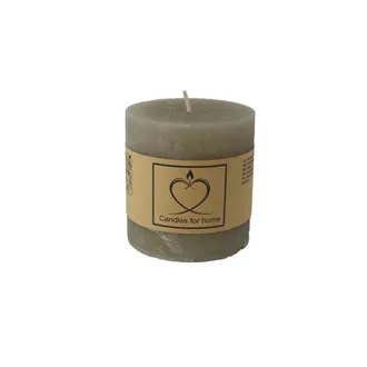 Rustic Grey Pillar Candle 7 x 7.5 cm S0574-21