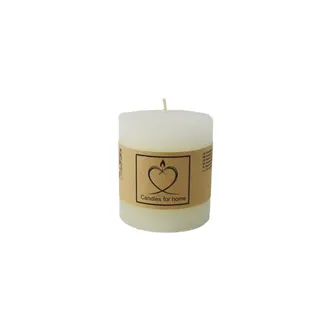 Rustic Cream Pillar Candle 7 x 7.5 cm S0574-26