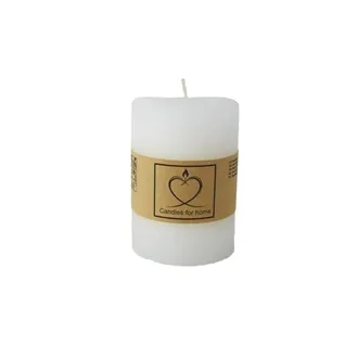 Rustic White Pillar Candle 7 x 10 cm S0575-01