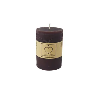 Rustic Brown Pillar Candle 7 x 10 cm S0575-18