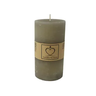 Rustic Grey Pillar Candle 7 x 14 cm S0576-21