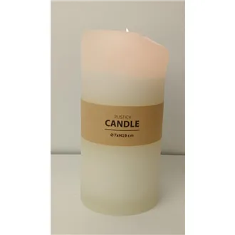 Rustic Cream Pillar Candle 7 x 14 cm S0576-26