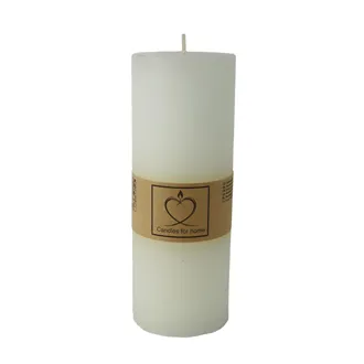 Rustic Cream Pillar Candle 7 x 19 cm S0577-26