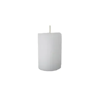 Rustic White Pillar Candle 4 x 6 cm S0580-01
