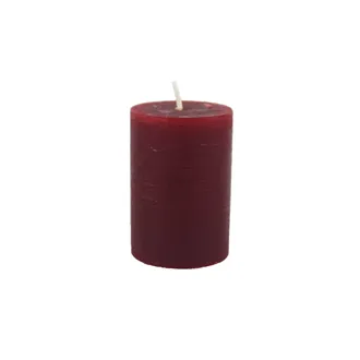 Rustic Red Pillar Candle 4 x 6 cm S0580-08