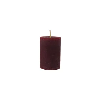 Rustic Red Pillar Candle 4 x 6 cm S0580-08