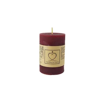 Rustic Red Pillar Candle 5 x 7.5 cm S0581-08