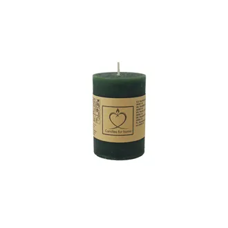 Rustic Green Pillar Candle 5 x 7.5 cm S0581-16