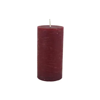 Rustic Red Pillar Candle 5 x 10 cm S0582-08